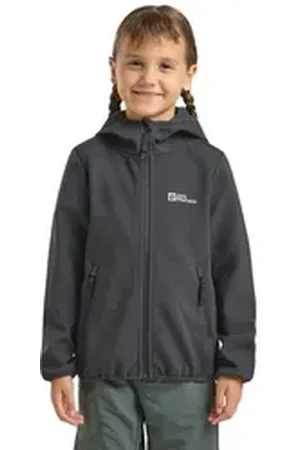Jack Wolfskin Softshelljacke FOURWINDS JACKET KIDS schwarz 176