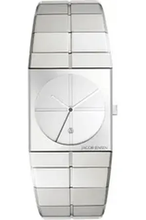 Jacob Jensen Quarzuhr Herren Armbanduhr ICON SERIES 212 silberfarbend B. 30 mm silberfarben