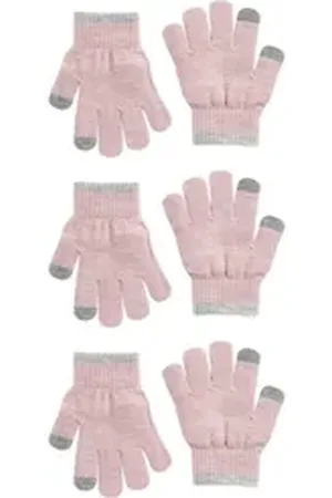 Next Strickhandschuhe 3er-Pack Magic Touch-Tip-Handschuhe (3-St) rosa 122-140 (7-10 J.)