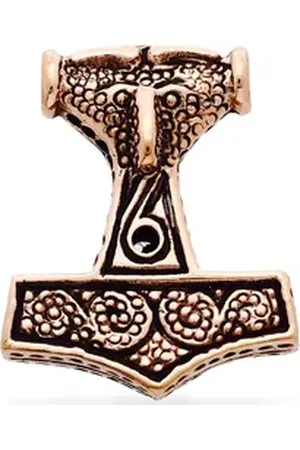 HOPLO Kettenanhänger Schonenhammer massiv Bronze Anhänger Schmuck - Thorhammer - 23x19mm