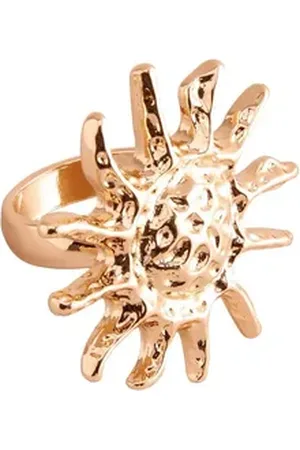 Next Fingerring Ring Sonne mit recyceltem Zink (1-tlg) goldfarben S (GB: N / DE 54)