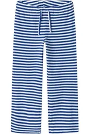 NAME IT Jerseyhose NKFSuraja (1-tlg) Drapiert/gerafft blau 158
