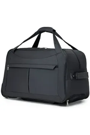 Kono Trolley 55cm Leicht Reisetasche mit Rollen Handgepäck mit 2 Rollen grau