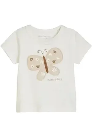 Marc O’ Polo T-Shirt mit Schmetterlings-Applikation weiß 92/98