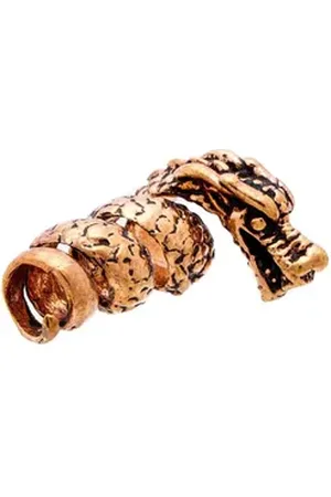 HOPLO Kettenanhänger Bartperle und Lockenperle Drache Bronze Schmuck