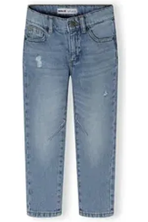 Minoti Regular-fit-Jeans Jeanshose mit Gummizug im Bund (3y-14y) blau 146-152cm