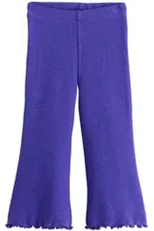 Next Leggings Gerippte Leggings mit Schlag und Struktur (1-tlg) lila 116-122 (6-7 J.)
