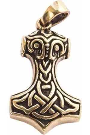 HOPLO Kettenanhänger Anhänger Hammer des Thor, Mjölnir Wikinger Bronze Schmuck Viking