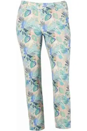 Alberto Golfhose 28457363 Damen Golfhose LUCY-CR - Jungle Print WR 38