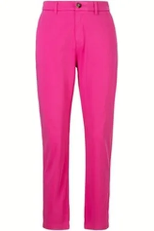 HUGO BOSS ORANGE Webhose C_Tachini2-D mit Leder-Brandlabel am hinteren Bundabschluss rot 42