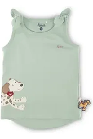 sigikid Shirttop Top Funny Dog (1-tlg) grün 128