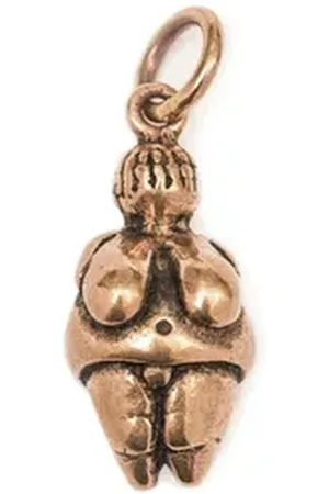 HOPLO Kettenanhänger Venus Willendorf Bronze Anhänger Schmuck - Mittelalter Fruchtbarkeit