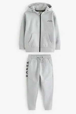 Ted Baker Sweatanzug Jogginganzug mit Kapuzenjacke (2-tlg) grau 86-92 (1,5-2 J.)