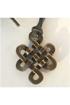 HOPLO Kettenanhänger Shrivatsa aus Bronze Anhänger Schmuck - Keltische Knoten