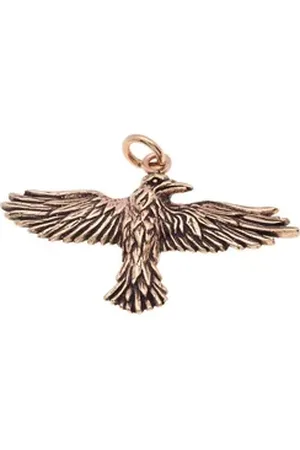 HOPLO Kettenanhänger Rabe Vogel Adler Krähe Schmuck Anhänger Bronze - Vögel