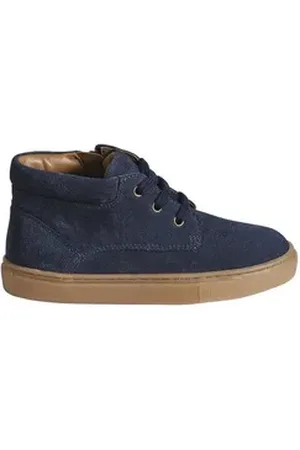 Vertbaudet Jungen High-Sneakers aus Leder mit Schnürung Sneaker blau 32 EU