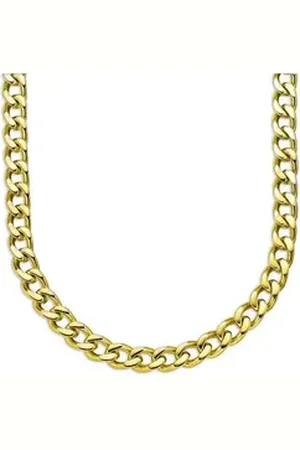 Bruno Banani Kette ohne Anhänger Schmuck Geschenk Silber 925 Halsschmuck Halskette Panzerkette Gold gelb|goldfarben