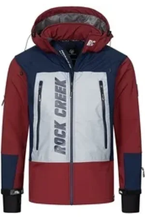 rock creek Softshelljacke Herren Softshelljacke Wanderjacke H-238 rot M