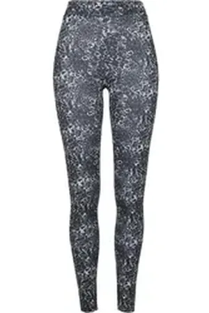 Urban classics Leggings Damen Ladies AOP Leggings (1-tlg) schwarz 3XL
