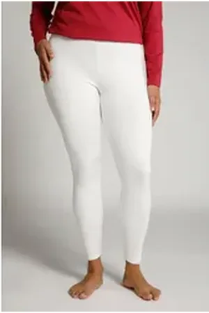 Ulla Popken Funktionshose Ski-Funktionsleggings schnelltrocknend extrawarm weiß 46/48