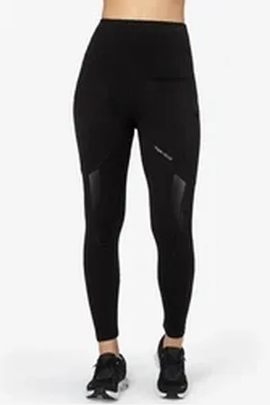 Supernatural Funktionstights Funktionelle Running-Tights mit Reflektoren Merino-Materialmix mit reflektierenden Logos schwarz M