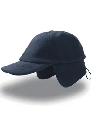 Atlantis Bommelmütze Herren Snow Flap Stopper 6-Panel-Cap / Ohrschützer
