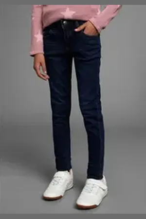 ARIZONA Jeansjeggings, Stretch-Jeans für Mädchen schmale Passform, elastische Denim-Qualität blau 140