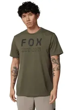 Fox Racing T-Shirt Non Stop Short Sleeve Tech T-Shirt - Olive Green (1-tlg) grün M
