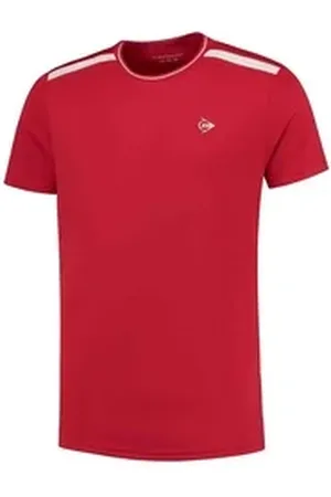 Dunlop T-Shirt Jungen Sportshirt CLUB LINE BOYS CREW TEE (1-tlg) rot 164