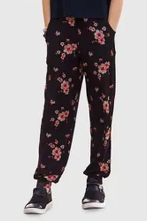 Kidsworld Haremshose Blumen-Allover mit Blumenmuster schwarz 164/170