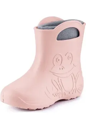 Ladeheid EVA federleichte Regenschuhe LA-CA-03 Kinder Gummistiefel mit herausnehmbares Innenfutter rosa 32-33 EU