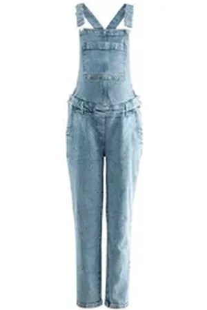 Next Umstandshose Denim-Latzhose, Umstandsmode (1-tlg) blau 44