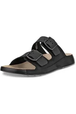 Ecco Cozmo Pantolette, Sommerschuh, Hausschuh, Strandschuh mit ergonomischem Fußbett schwarz 46 EU