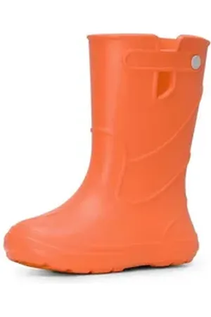 Ladeheid EVA Kinder Jugendliche Gummistiefel Regenschuhe LA-CA-05 Gummistiefel elastischer Bund orange 32-33 EU