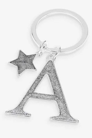 Next Schlüsselanhänger Schlüsselanhänger mit Glitzerinitialien (1-tlg) silberfarben A
