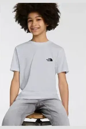 The North Face T-Shirt TEEN S/S SIMPLE DOME TEE für Kinder und Jugendliche weiß S (122/128)