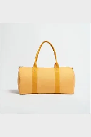 Souleway Reisetasche Vegan Weekender, für Damen und Herren, in schwarz und weitere Farben, Handgepäck, hergestellt in Deutschland, nachhaltig, wasserabweisend gelb