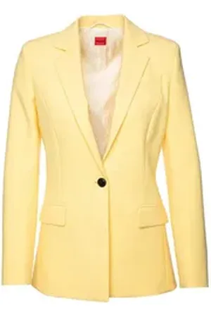 HUGO BOSS Jackenblazer Amegan (1-tlg) gelb 38