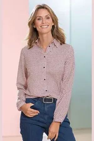 Serafini Druckbluse rot 44