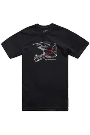 Alpinestars T-Shirt "MX Helmet" Schwarz schwarz XL