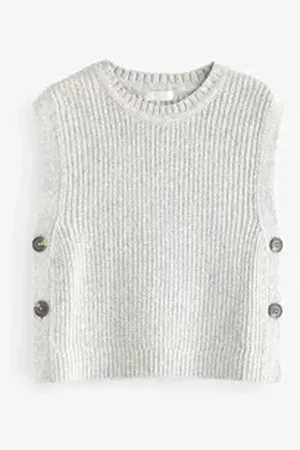 Next Stricktop Strick-Tanktop (1-tlg) grau 122 (7 J.)