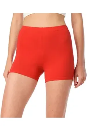 Merry Style Leggings Damen Shorts Radlerhose Hotpants Boxershorts MS10-392 (1-tlg) aus Baumwolle braun L