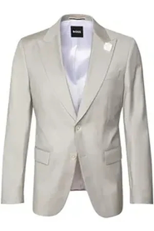 HUGO BOSS BOSS Sakko Hutson-Peak (1-tlg) grau 50