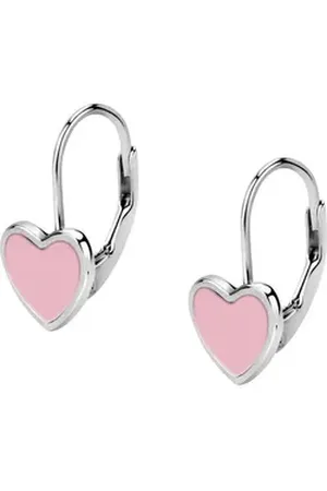 FAVS Paar Ohrhänger Mädchen-Kinderohrring 925er Silber, Emaille silberfarben