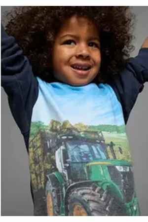 Kidsworld Kapuzensweatshirt HOT WHEELS bedrucktes Design, aus angerauter Sweatware, mit Rippbündchen blau 92/98