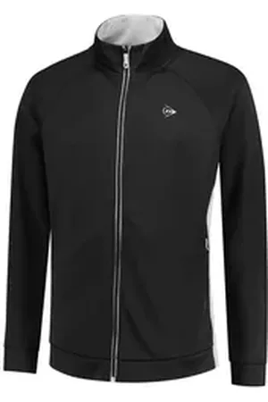 Dunlop Tennisjacke Jungen Tennisjacke CLUB LINE BOYS KNITTED JACKET schwarz 140