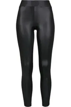 Urban classics Leggings Damen Ladies Synthetic Leather Leggings (1-tlg) schwarz 4XL