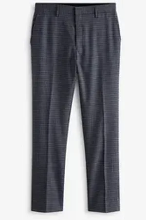Next Anzughose Slim Fit Signature Karierter Zignone Anzugose (1-tlg) lila 30