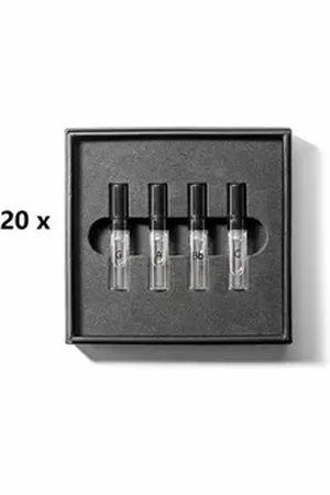 GAMMON Eau de Parfum 20 x Black Notes Parfum Herrenduft mit langanhaltendem 20% Parfum-Öl, 20-tlg.