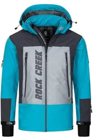 rock creek Softshelljacke Herren Softshelljacke Wanderjacke H-238 blau 4XL